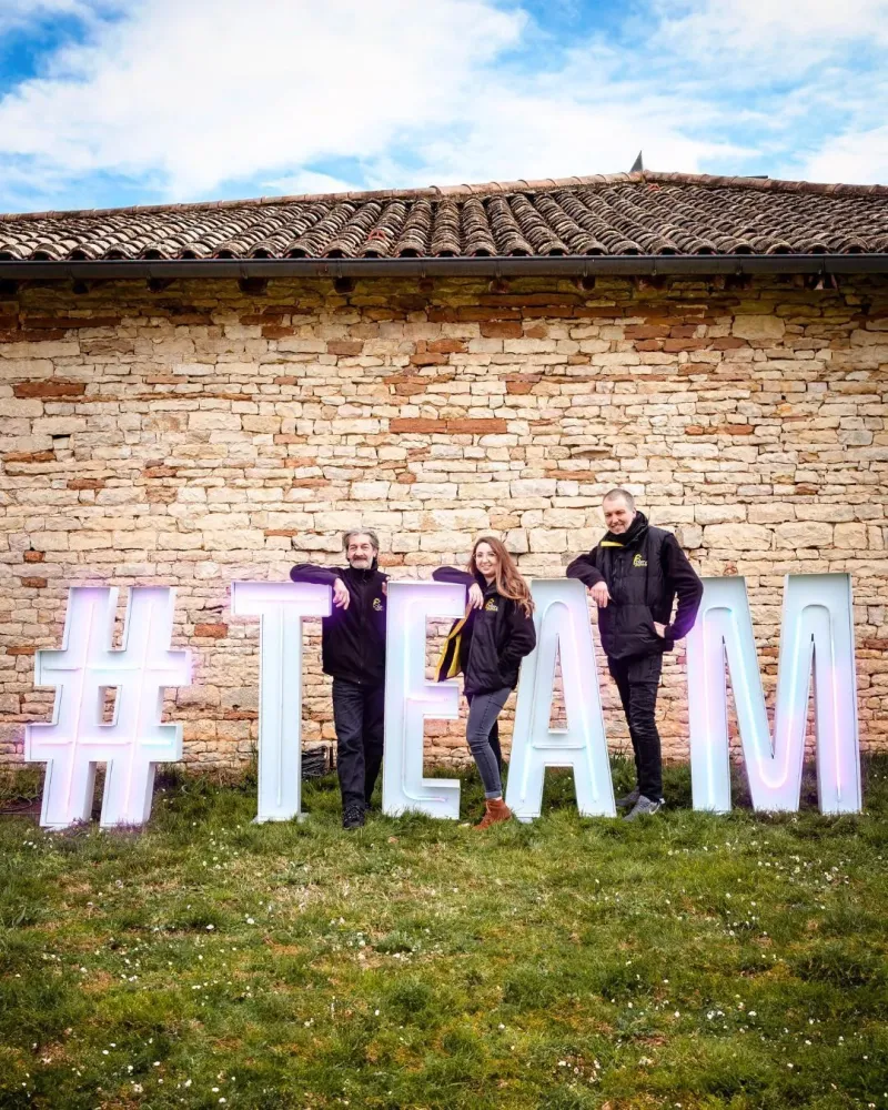 team-lettres geantes